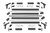 19-24 Chevy Silverado 1500 Aluminum Half Rack Bed Rack 