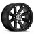 14x7 5x4.5 4.1BS 393 Lockout Matte Black - Vision Wheel