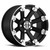 14x8 4x156 4.1BS 393 Lockout Matte Black Machined Lip - Vision Wheel