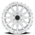Aluminum Wheels 20x10 NV MR605 Bolt Pattern 8 On 165.1 Offset -24 Lip Size 2.83 Machined Silver SL Clear Coat Method