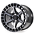 17x9 6x135 -12mm Offset Torque Gloss Black Machined - Arena Wheel