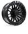 17x9 6x135 Hustle Satin Black / Gloss Black Lip - Arena Wheel
