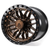 17x8.5 6x135 5.77BS HUSTLE SMOKED BRONZE CTR SATIN BLK LIP