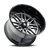Restless AT1915 Black Machined 20X10 6-139.7 -25MM 106MM Off Road Wheels American Truxx