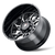 Destiny AT1913 Gloss Black Milled 24X14 8-170 -76MM 125.2MM Off Road Wheels American Truxx