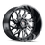 Destiny AT1913 Gloss Black Milled 22X12 8-170 -44MM 125.2MM Off Road Wheels American Truxx