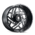 Cosmos 24x14 6x5.5 -76mm Gloss Black Milled