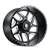 Sweep AT1900 Satin Black Milled 20X9 6-135 -12MM 106.1MM Off Road Wheels American Truxx