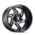 Spurs AT186 Satin Black Milled 24X14 6-135 -76MM 87.1MM Off Road Wheels American Truxx