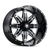 Lonestar 22x12 5x5 -44mm Gloss Black Machined