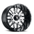 DNA AT184 Gloss Black Machined 22X12 5-127 -44MM 78.1MM Off Road Wheels American Truxx