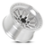 17x8 6x130 6BS Machined/Clear Baja