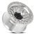 17x9 6x5.5 5.04BS Machine / Clear Combat
