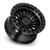 17x8.5 5x5.0 5.73BS Matte Black W/Gloss Black Ring Mojave