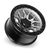 20x9 5x5.0 5BS Matte Grey W Matte Black Ring Commando