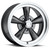 17x8 5x4.5 5.25BS 141H Legend 5 Gunmetal Machined Lip - Vision Wheel