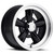 17x8 6x5.5 5.25BS 141H Legend 5 Gloss Black Machined Lip - Vision Wheel
