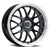 20x8.5 5x4.25 6.1BS 478 Alpine Gloss Black Brushed Lip - Vision Wheel