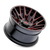 Evolution 22x12 8x170 -44mm Gloss Black Prizm Red