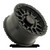 18x9 BOOST 8x180  20 5.82 124.2 SATIN BLACK CENTER GLOSSY BLACK LIP [A119189018P02004] - Image 2