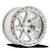 Throttle 17x9 6x5.5 +0mm Gloss Silver Machined