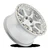 Throttle 17x9 6x5.5 +0mm Gloss Silver Machined