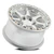 Throttle 17x9 6x5.5 +0mm Gloss Silver Machined