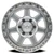 Throttle 17x9 6x5.5 +0mm Gloss Silver Machined