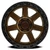 Throttle 20x9 6x5.5 +0mm Bronze Center Glossy Black Lip