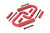 Grab Handles | Steel | Front | Red | Jeep Wrangler JK/Wrangler Unlimited (07-18) - 6501RED