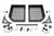 Cargo Rack | Dual 2" Black LED Pairs | Flush Mount | CFMOTO U10 1000 PRO - 96133