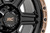 Rough Country 79 Series Wheel | One-Piece | Semi Gloss Black w/Bronze Ring | 18x9 | 6x135 | -12mm - 79181217A