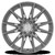 22x9.5 LUSSO 6x139.7  25 6.21 106.1 GLOSS SILVER BRUSHED [A138229584P02509] - Image 3