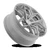 22x9.5 LUXOR 6x135  25 6.21 87.12 GLOSS SILVER BRUSHED [A141229589P02509] - Image 2