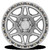 17x9 OCTANE 6x139.7  0 5.03 106.1 GLOSS SILVER MACHINED [A139179084P00019] - Image 3