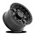 17x9 BANDIT 8x165.1  0 5.03 125.1 SATIN BLACK CENTER GLOSSY BLACK LIP [A148179082P00004] - Image 2