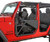 07-17 Jeep JK Front Doors SRC Tubular Doors Black Textured - Smittybuilt