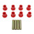 67-87 Chevy/GMC Rear Shackle Bushing Kit - Skyjacker Suspension