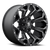 17x9 5x4.5/5x5 5BS D546 Assault Black Milled - Fuel Off-Road