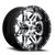 20x10 6x5.5/6x135 4.75BS D266 Lethal Chrome/Gloss Black - Fuel Off-Road