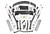 84-01 Jeep XJ 6.5in Long Arm Kit w/2.2 Shocks Rear Springs 