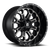 18x9 8x6.5 5.75BS D561 Crush Matte Blk Mach - Fuel Off-Road