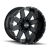 20x9 8x6.5/8x170 5.71BS Type 141 Gloss Black/Milled Spokes - Ion Wheel