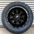 Dually Tire & Wheel Package | 33x12.50r20F Nitto Ridge Grappler / Fuel Cleaver Black Milled