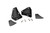 LED Light Mount Lower Windshield Pod Pair Jeep Wrangler YJ (87-95)