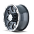 16x8 5x5.5 4.3BS Type 174 Black/Machined Lip - Ion Wheel
