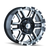 16x8 6x4.5 4.89BS Type 179 Black/Machine Face - Ion Wheel