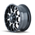 17x9 5x4.5/5x5 4.53BS 8015 Warrior Black/Machined - Mayhem Wheels