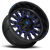 20x9 8x6.5 5.75BS D645 Stroke Gloss Milled Blue - Fuel Off-Road