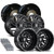 22" D581 Triton Dually Kit Black 8-Lug +100mm Offset
